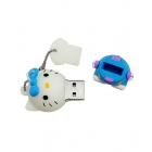 Custom pvc Usb Drives - Factory price high speed 128mb-128gb cartoon hello kitty best flash drive LWU323